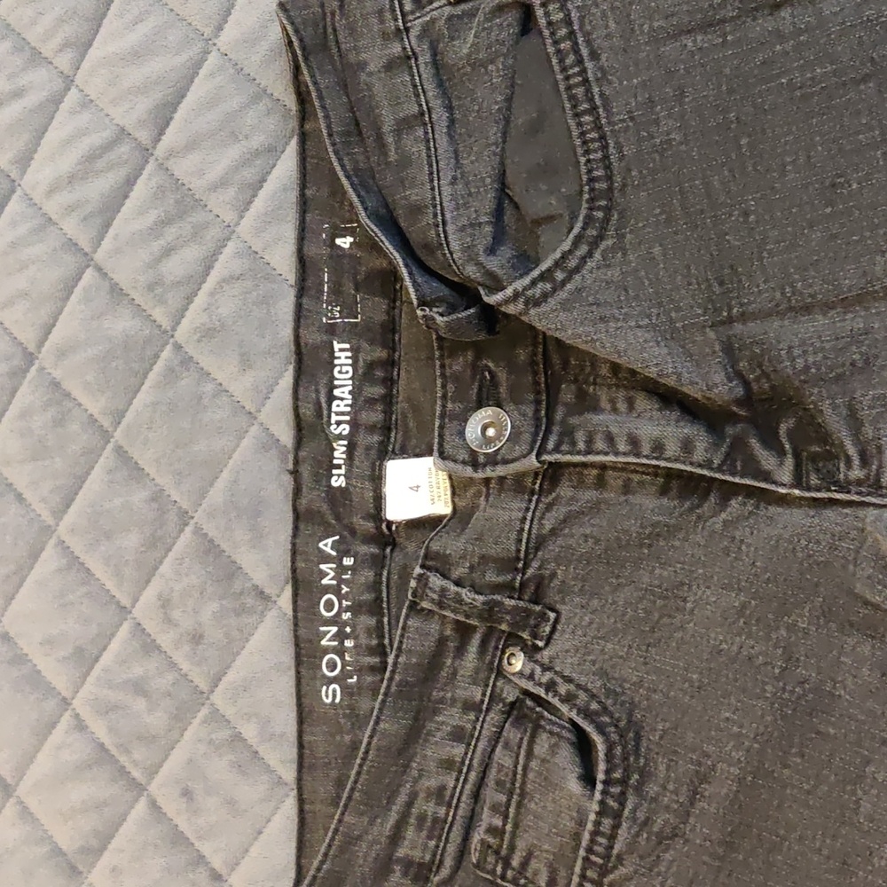 Sonoma Black tapered leg jeans